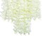 12 Pack Artificial Wisteria Vine Hanging Flower Garland (12, White)